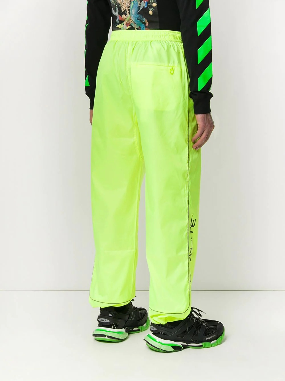 logo printed track pants - 4