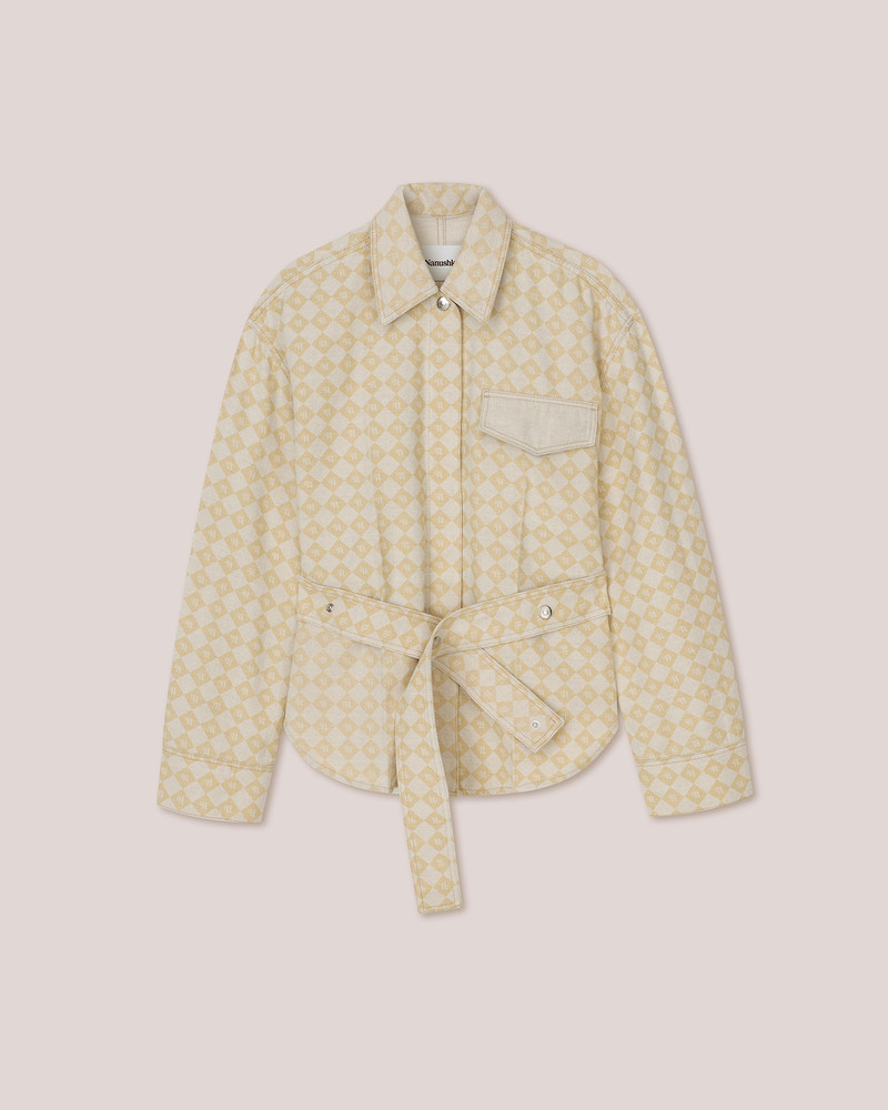 XANTE - Belted shirt jacket - Natural 1