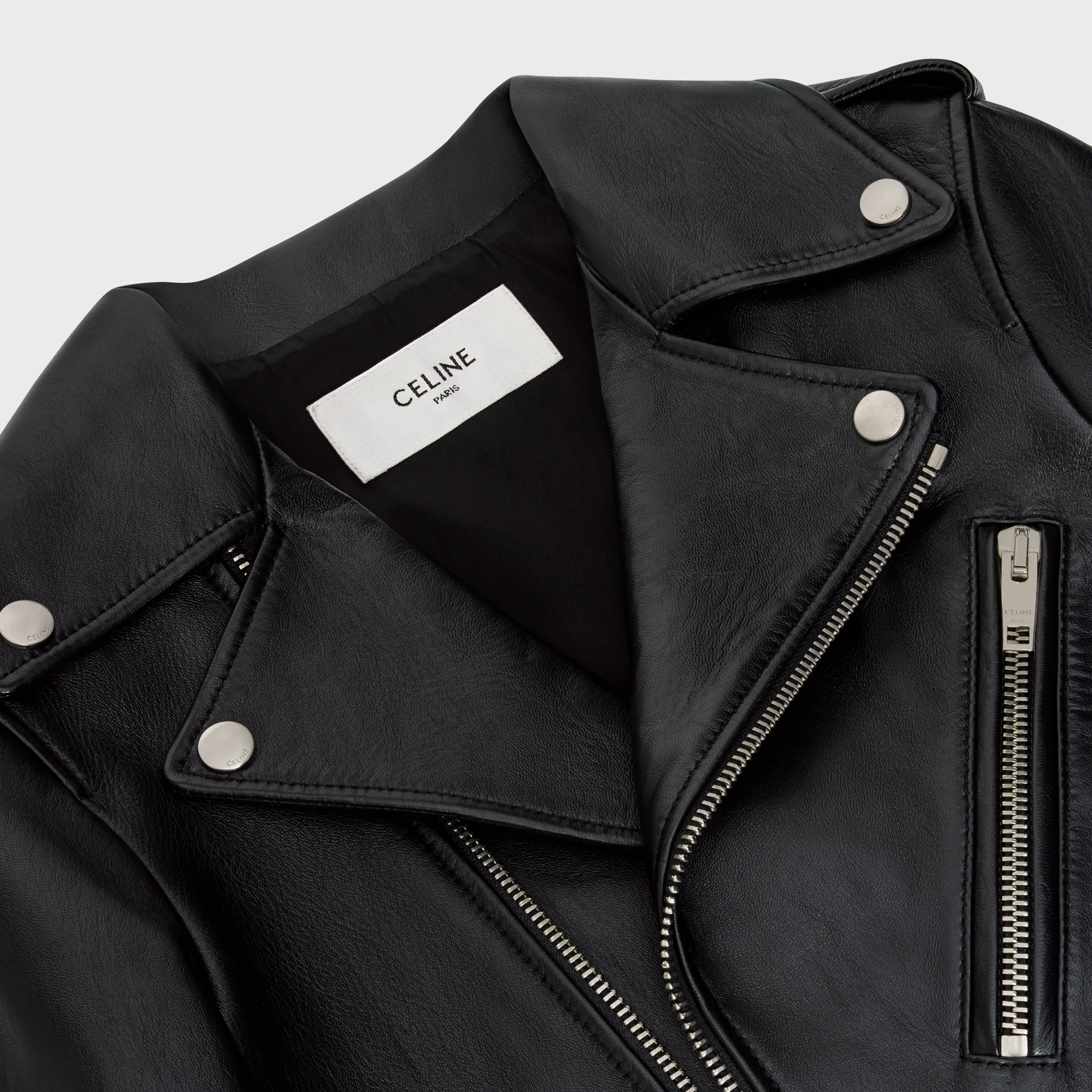 CLASSIC BIKER IN SOFT VINTAGE LAMBSKIN - 3