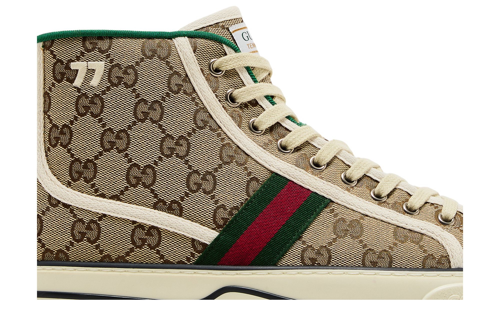 Gucci Tennis 1977 High 'Beige Ebony' - 2