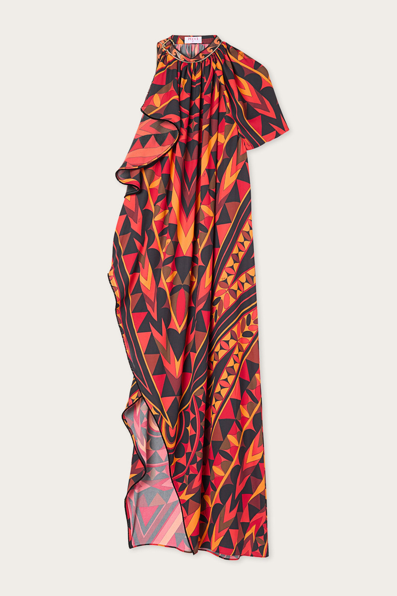 MANUBA PRINT SILK DRESS 1