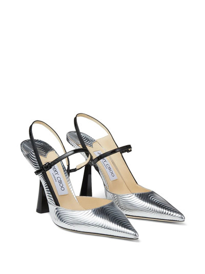 JIMMY CHOO Ray textured 100mm pumps outlook