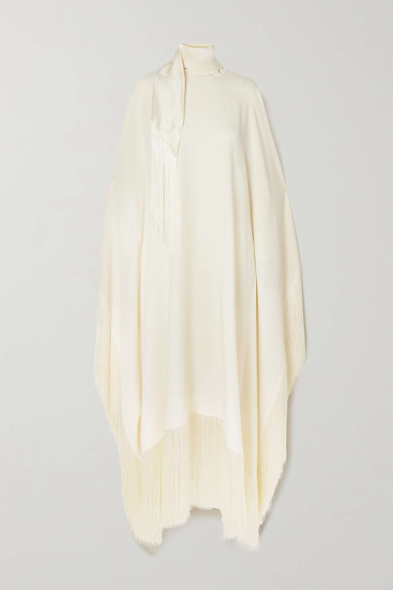 + NET SUSTAIN Mrs Ross fringed crepe kaftan - 1