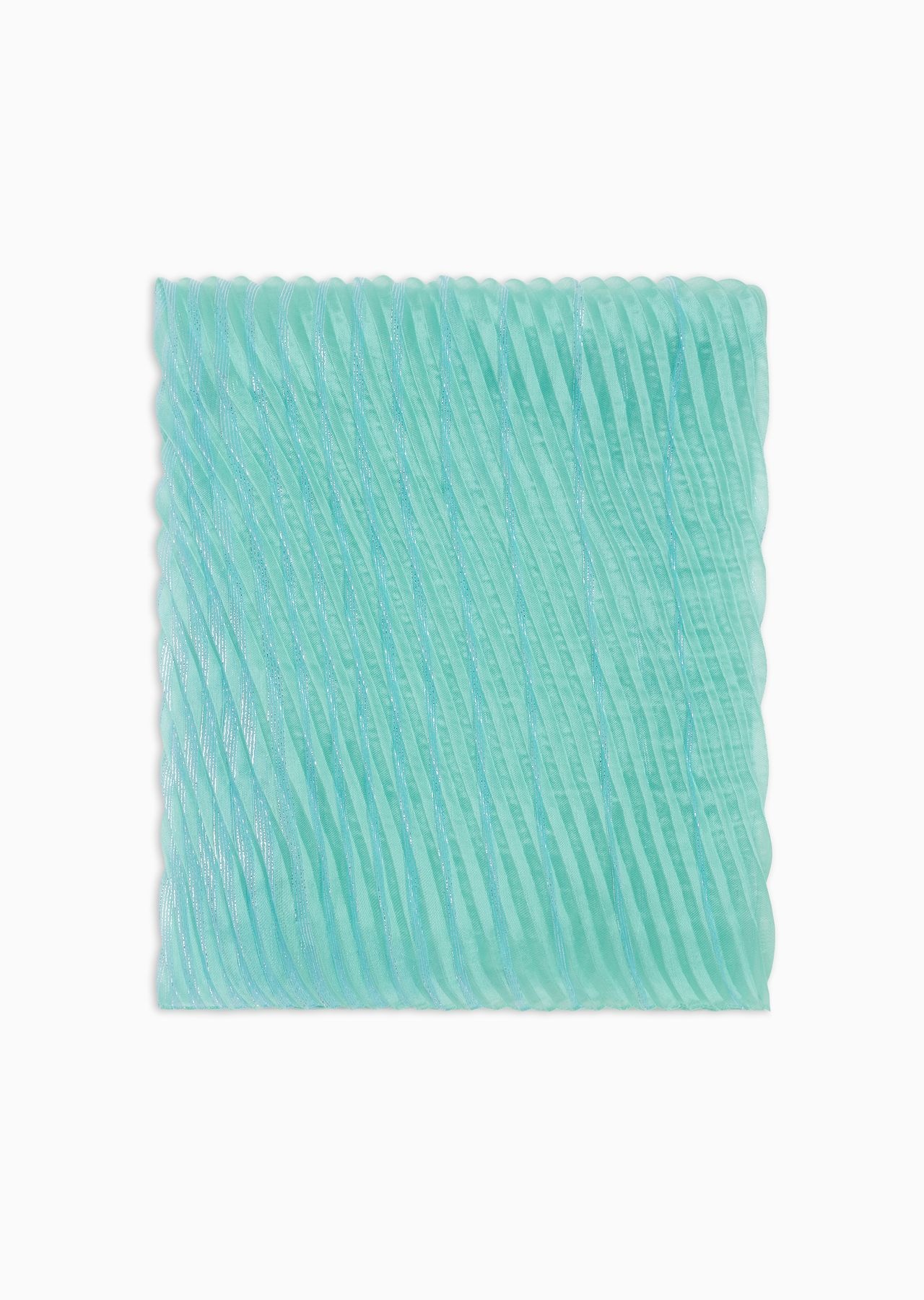 Gradient, lurex patterned pleated stole - 1