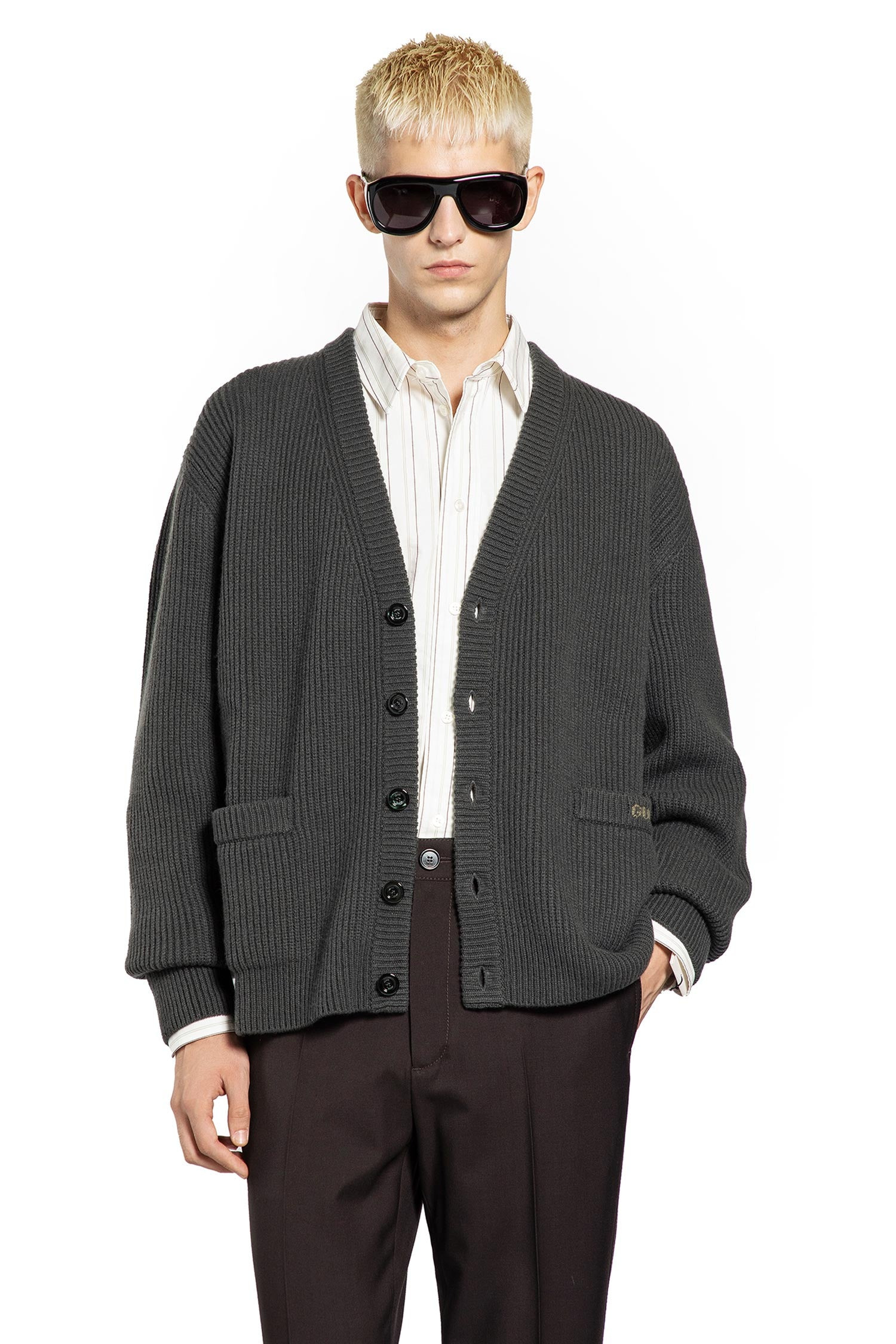 Gucci Man Grey Knitwear - 6