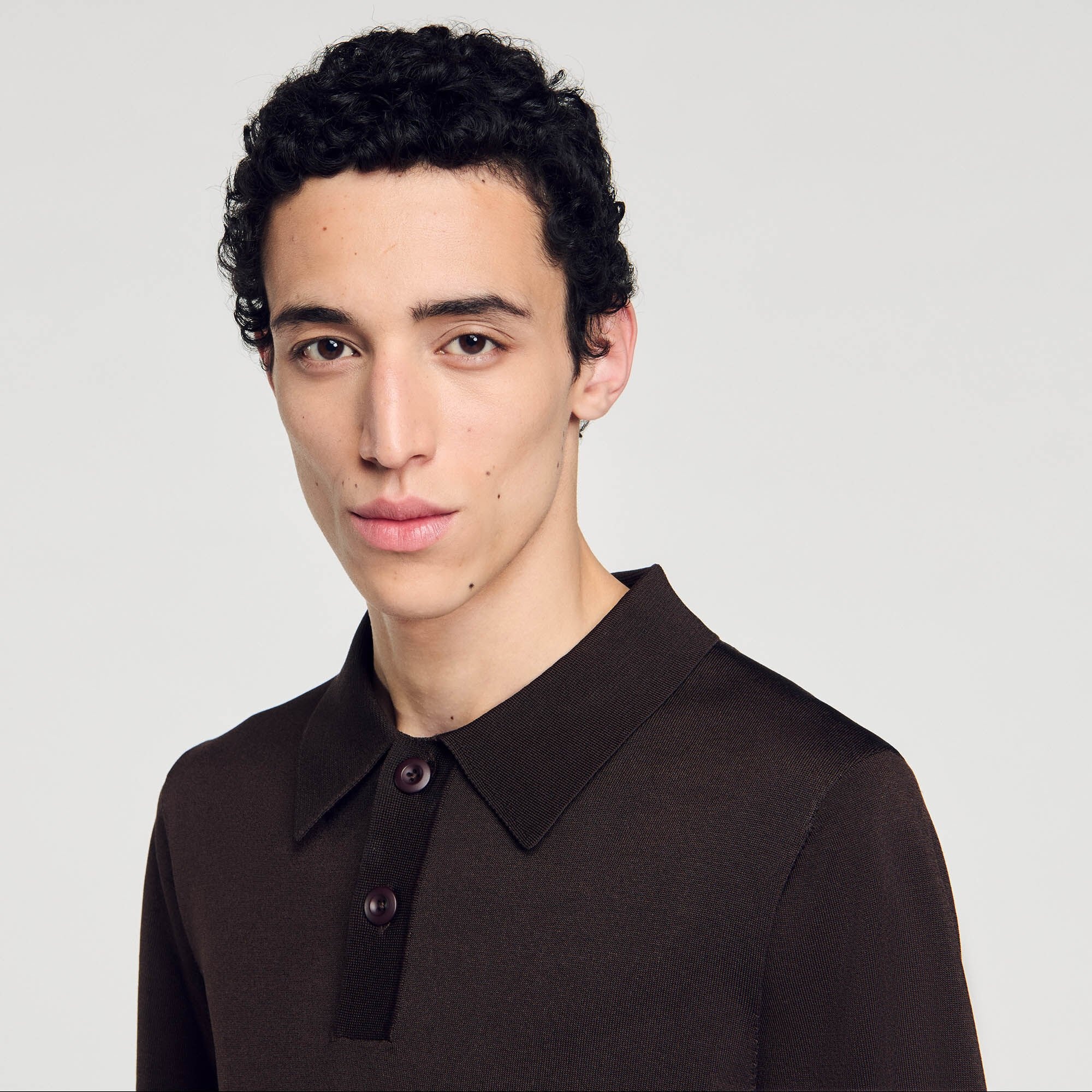SHORT-SLEEVE KNITTED POLO SHIRT - 4