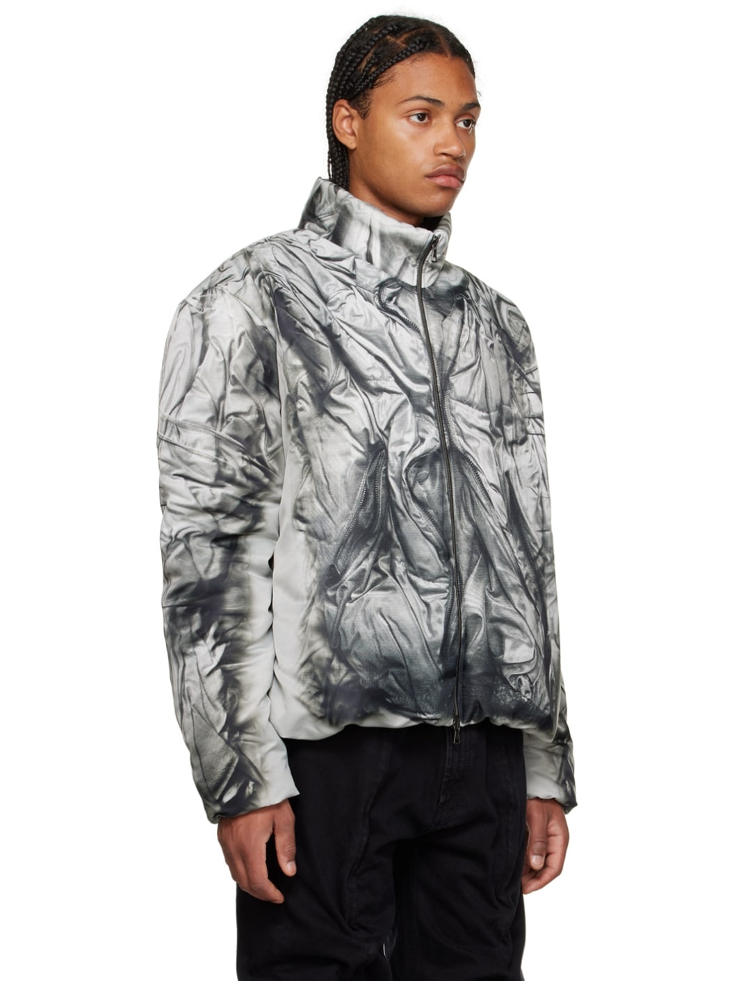 White Print Jacket - 2