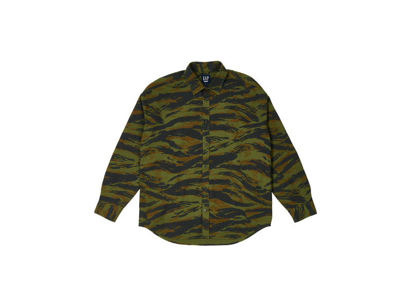 PALACE GAP OXFORD DROP SHOULDER CAMO - 1