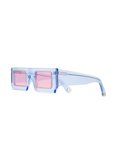 JACQUEMUS Soleil squared-frame sunglasses outlook