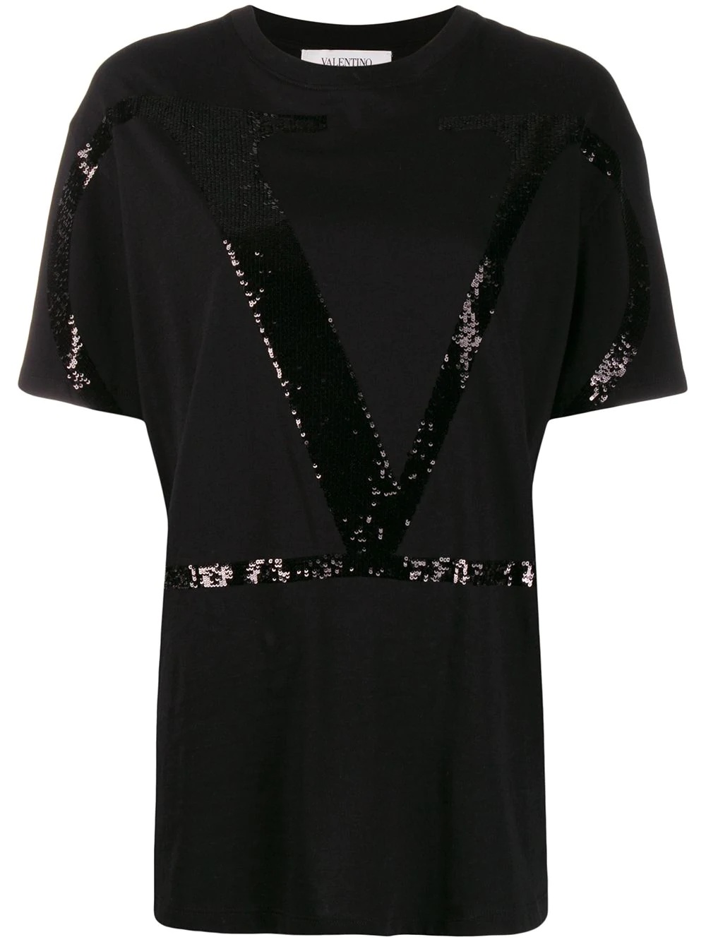 VLOGO sequin-embellished T-shirt - 1