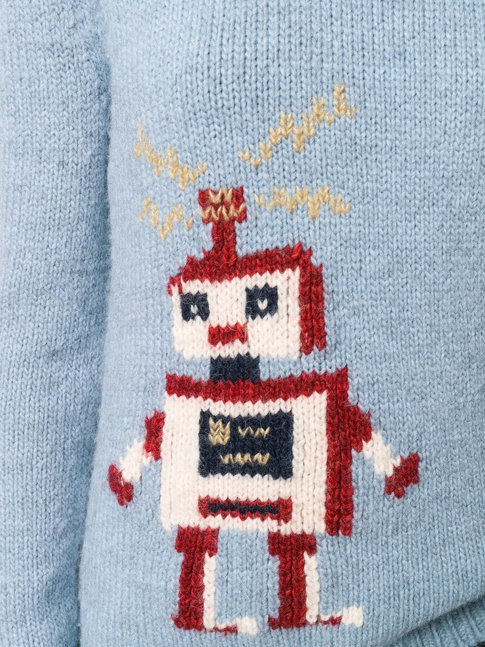 intarsia robot sweater - 5