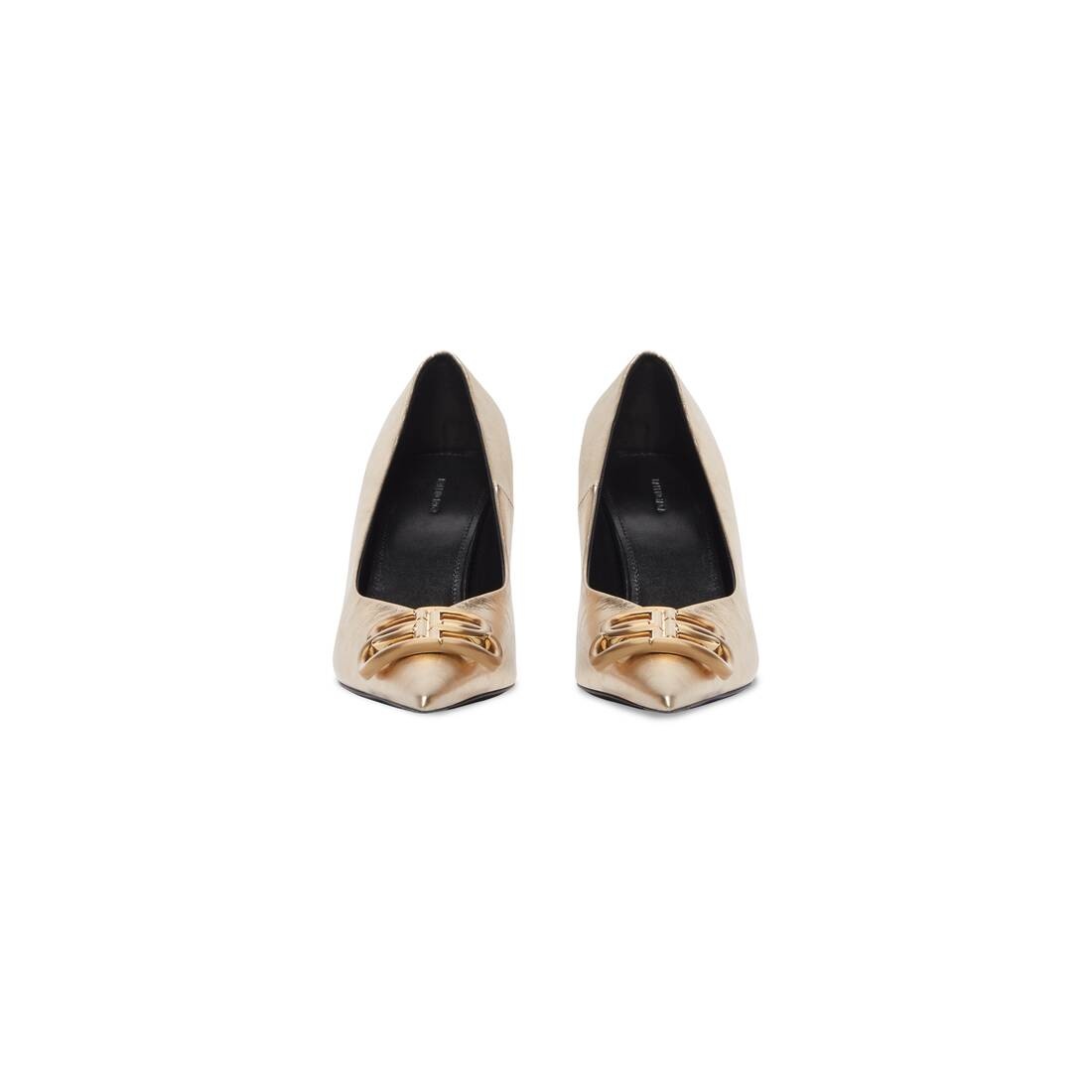 Women's Square Knife Bb 80mm Pump  in Gold - 3