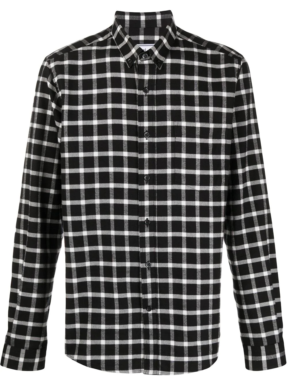 button-down shirt with chest pocket - 1