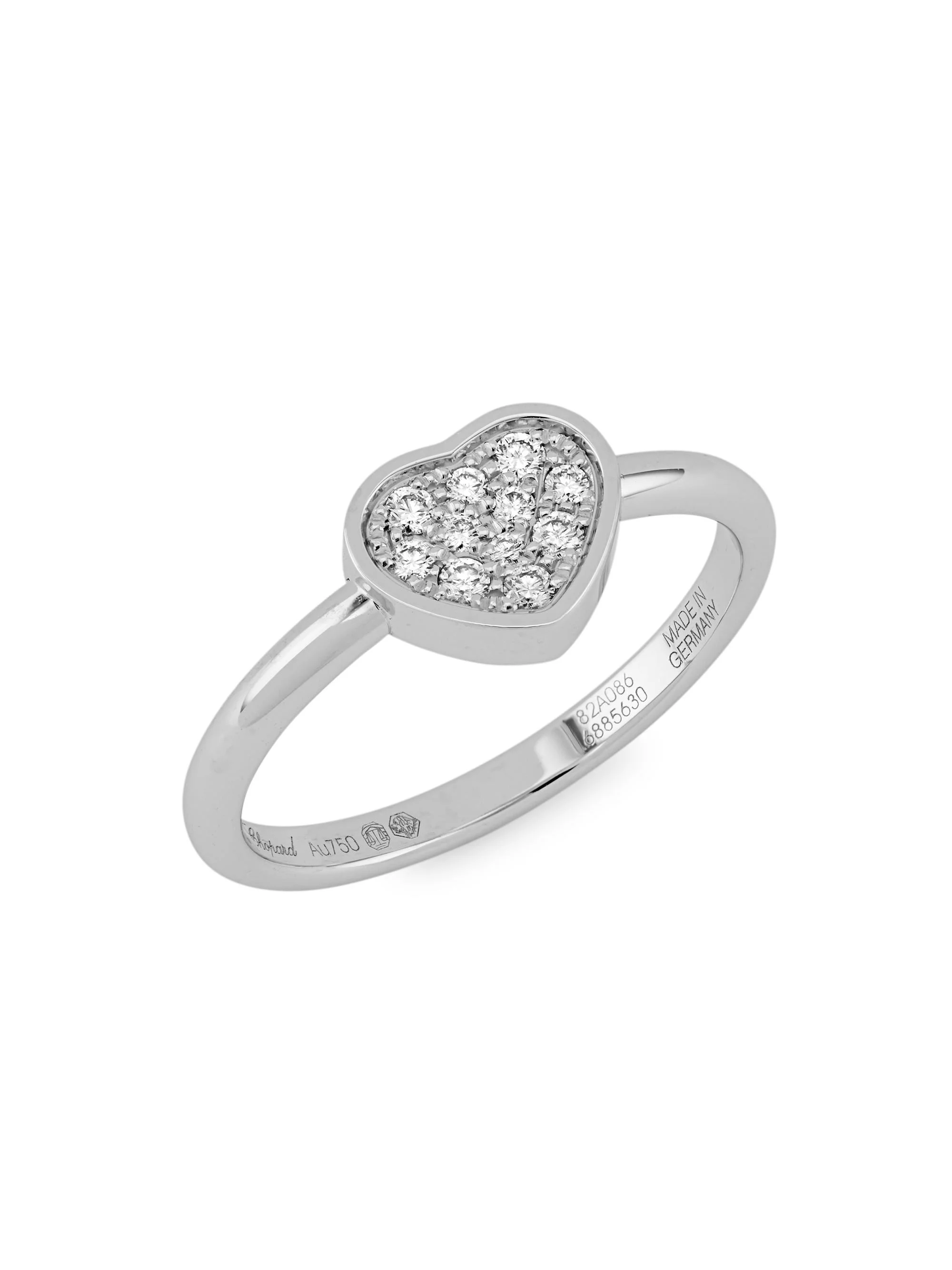 Women's My Happy Hearts 18K White Gold & Diamond Ring - 1