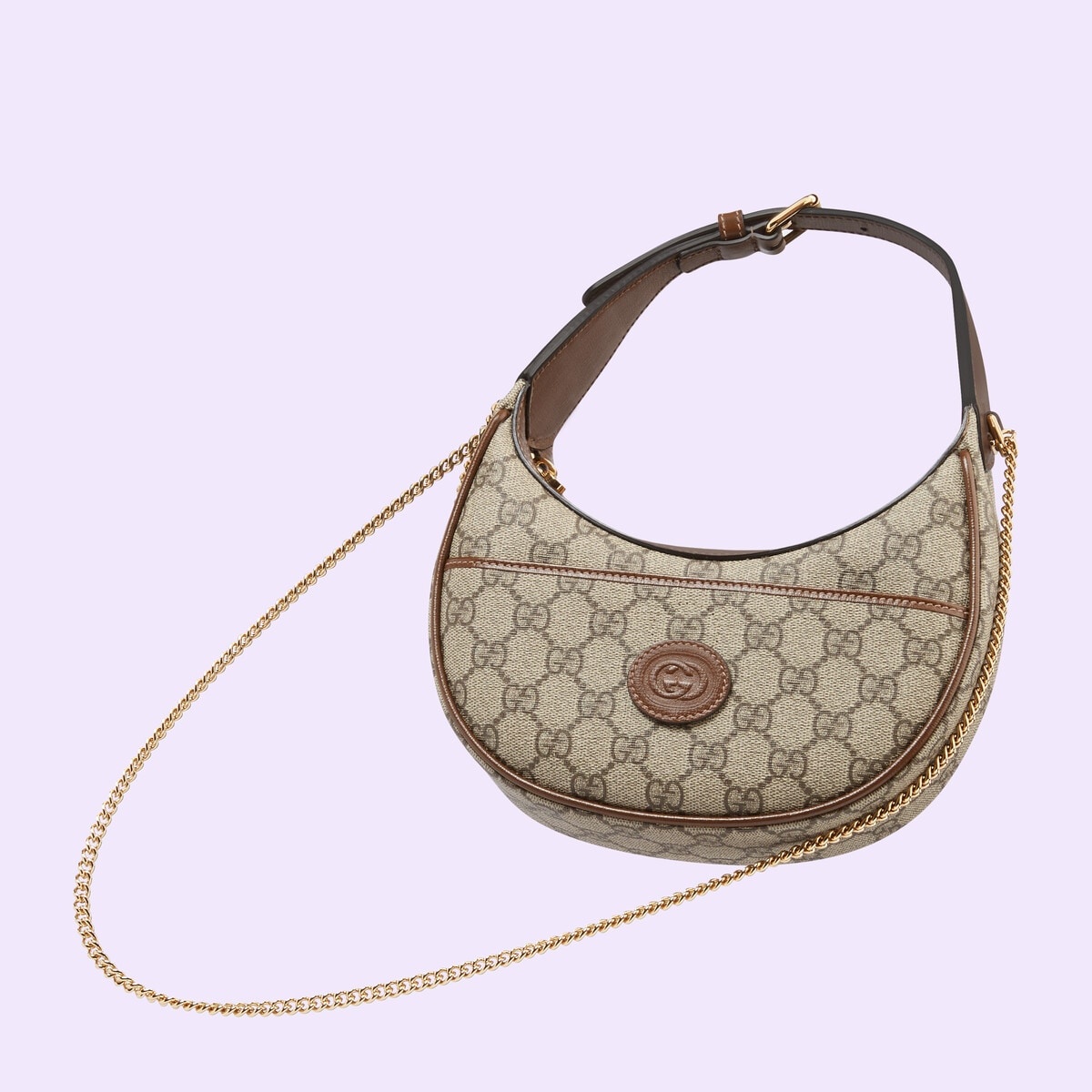 Half-moon-shaped mini bag with Interlocking G - 4