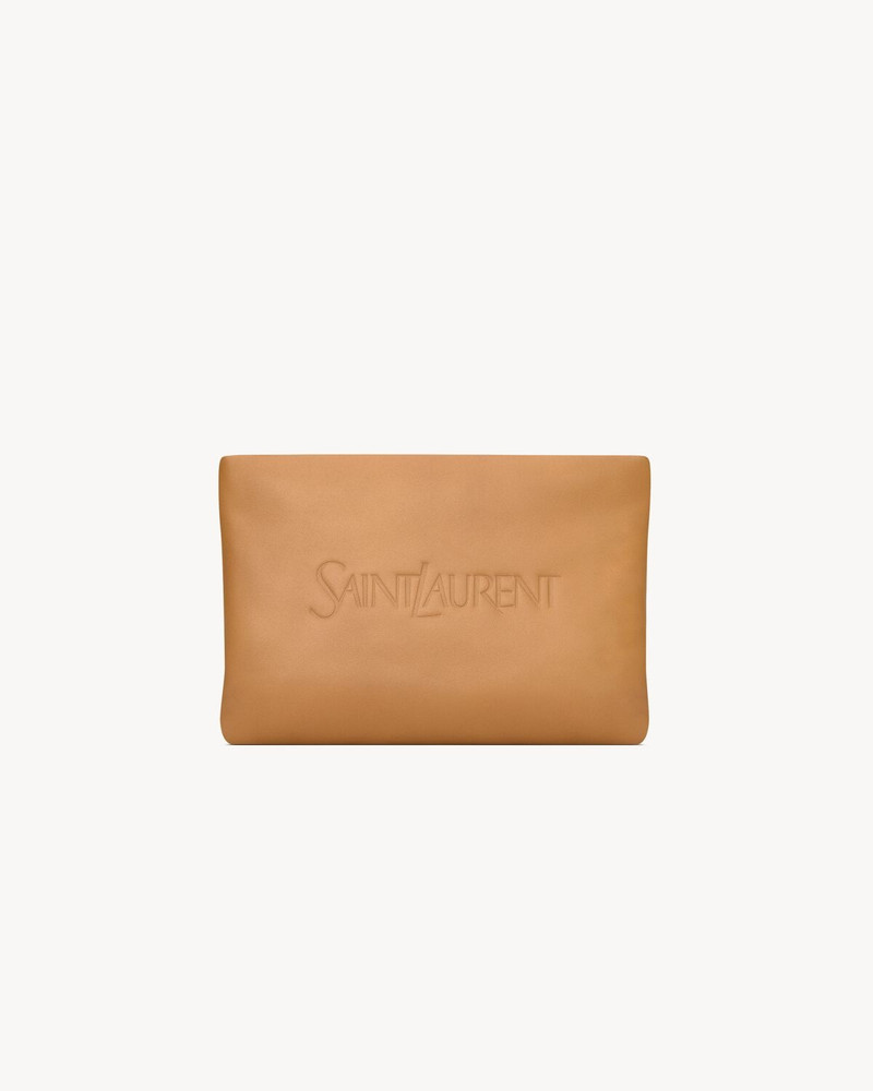 SAINT LAURENT SMALL POUCH IN LEATHER - 1