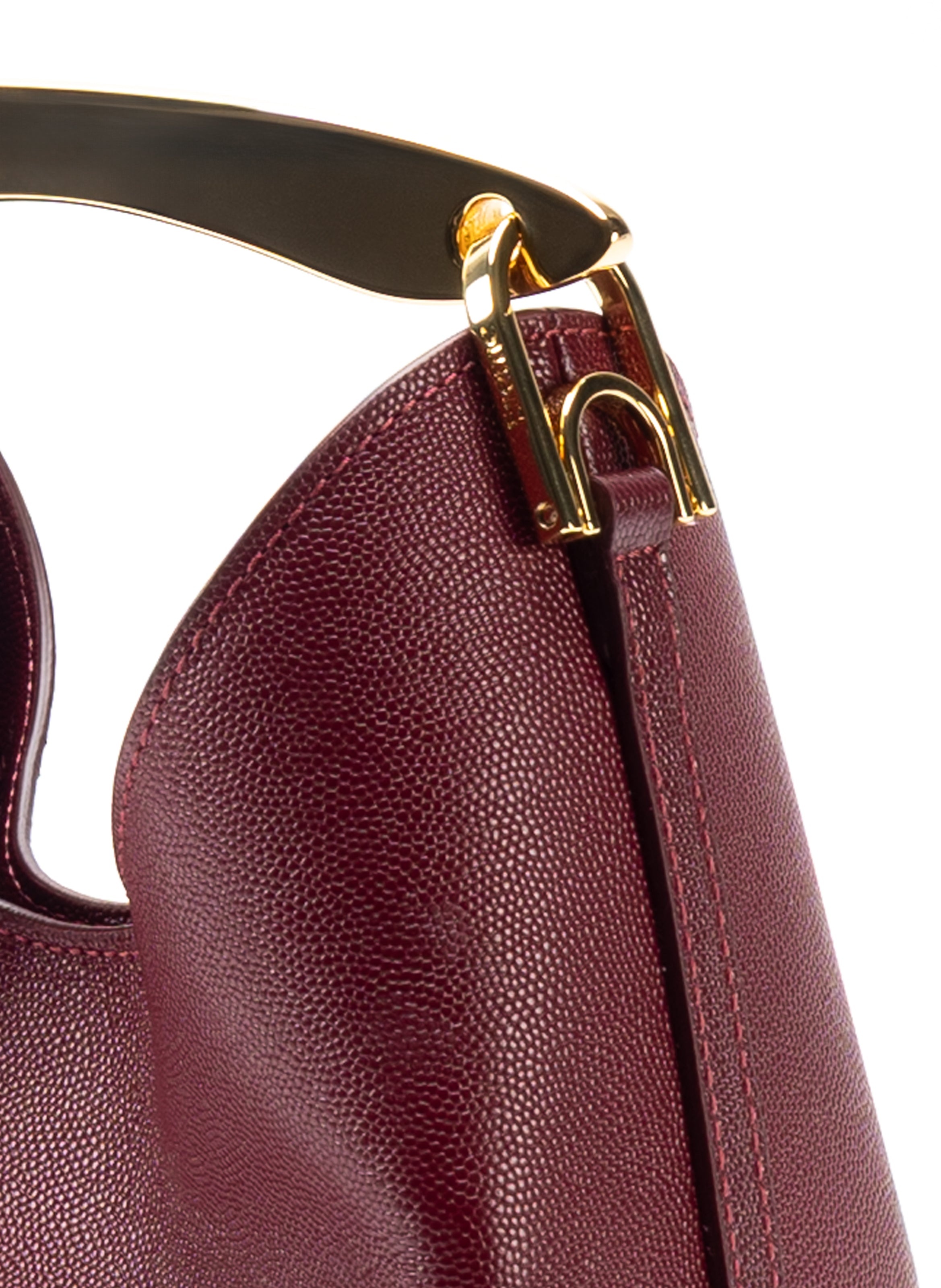 Small Boomerang Caviar Leather Burgundy - 4