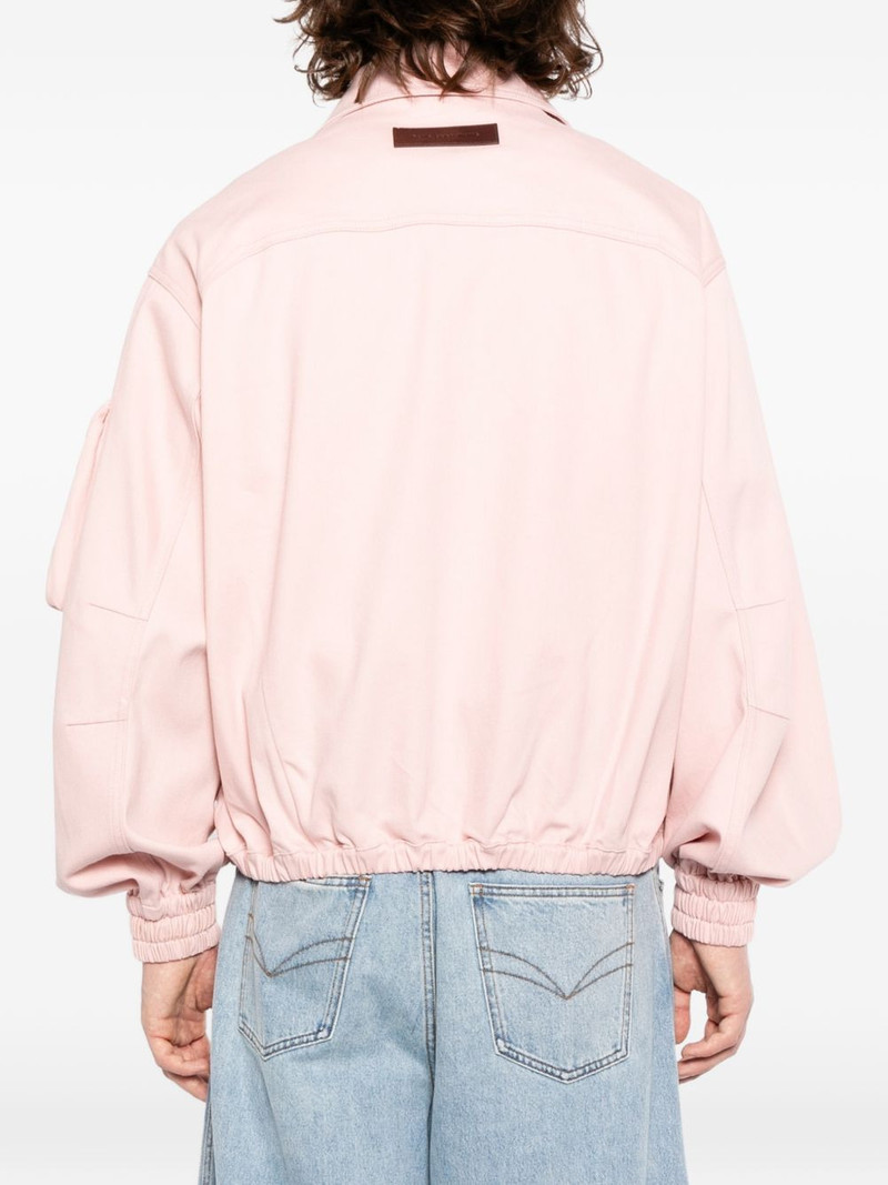logo-patched long-sleeve bomber jacket 4