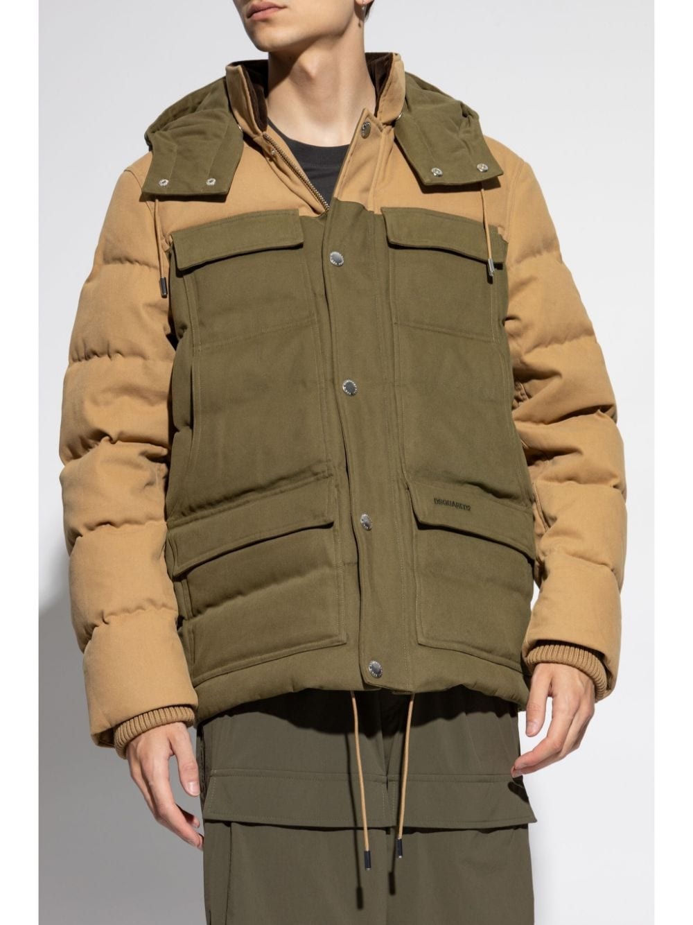 hooded down jacket - 3
