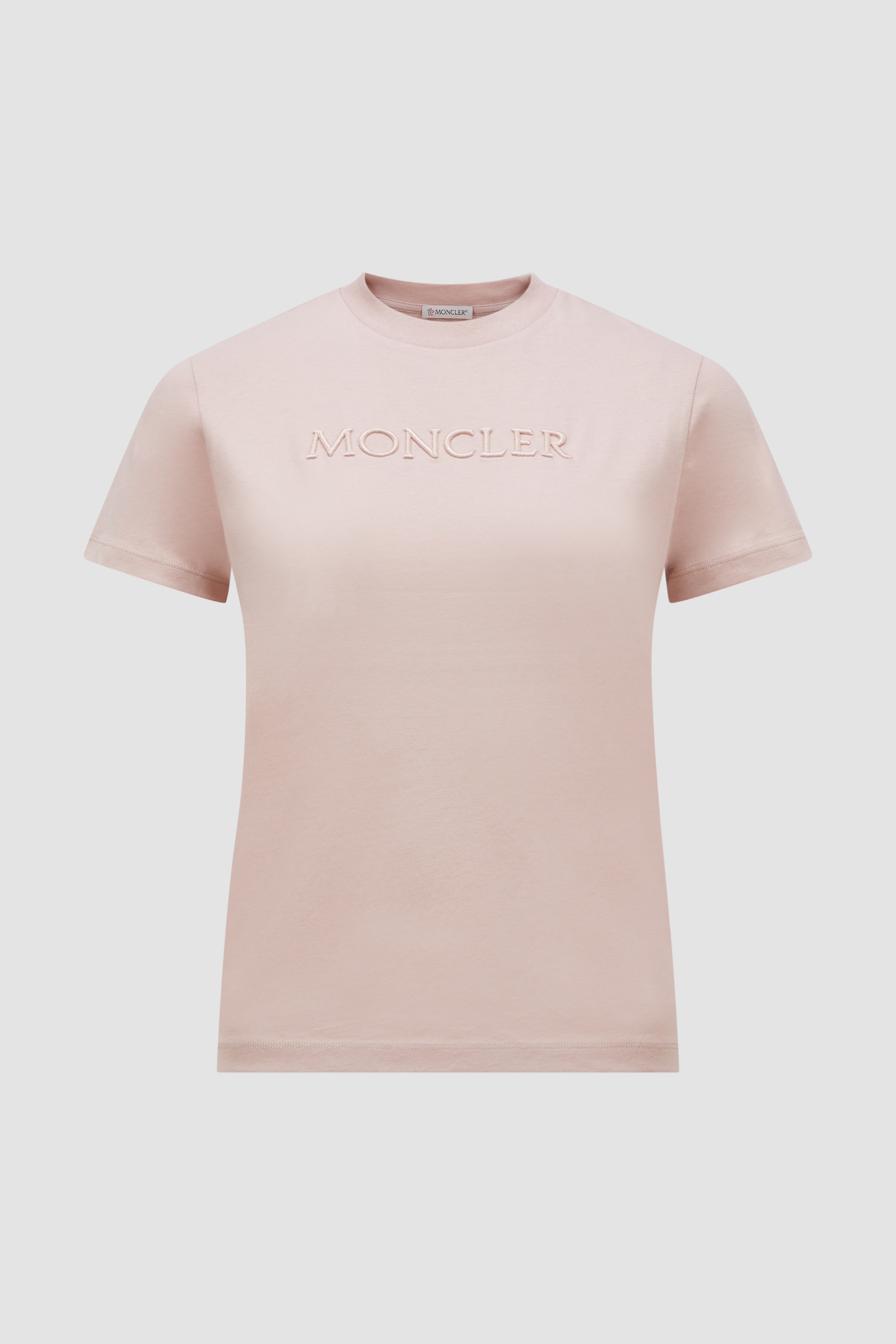 Embroidered Tonal Logo Cotton T-Shirt - 1