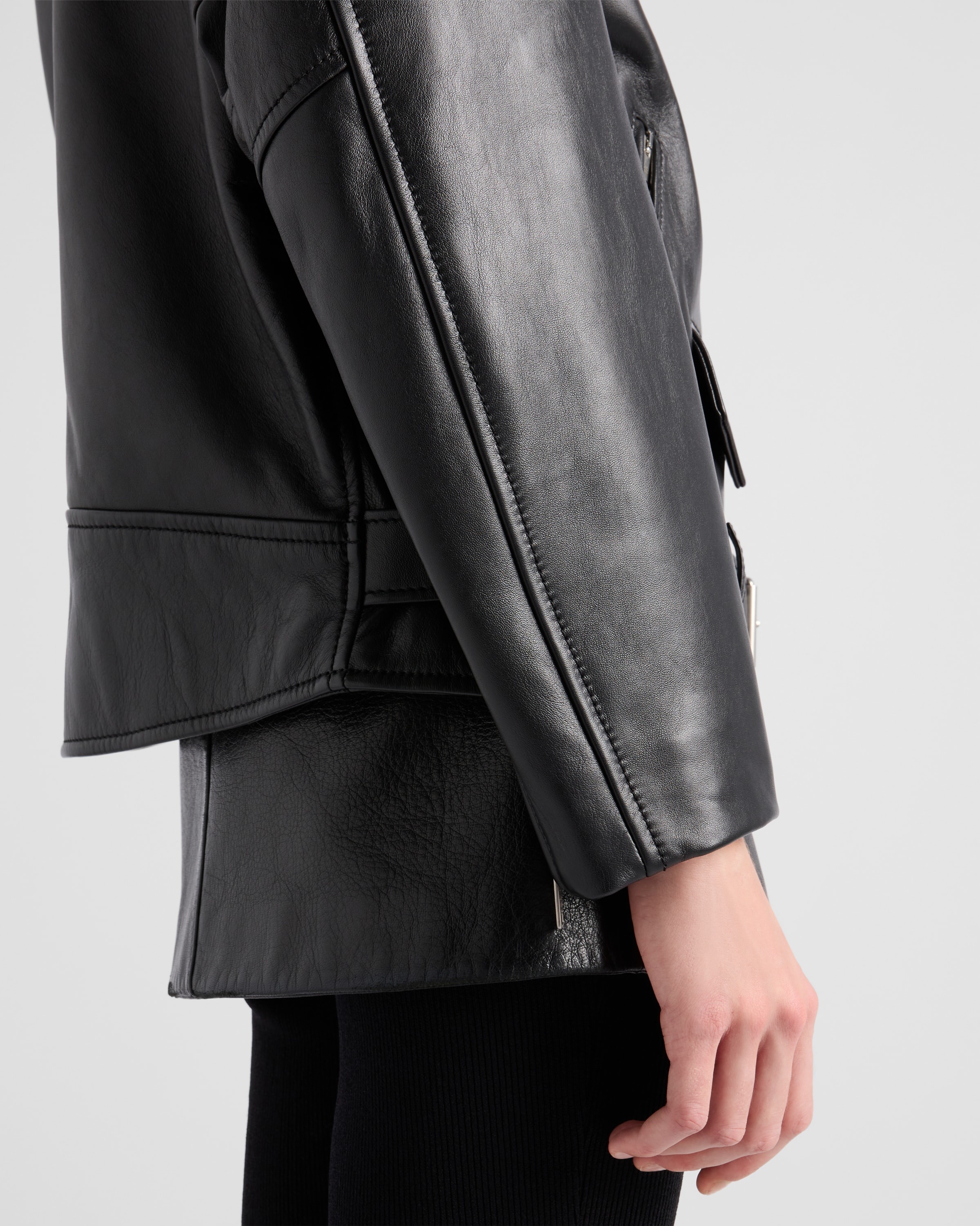 Nappa leather biker jacket - 6