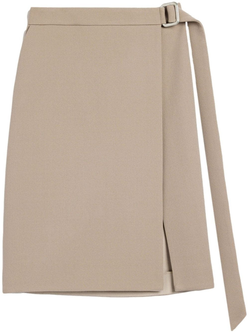 virgin wool wrap midi skirt 1