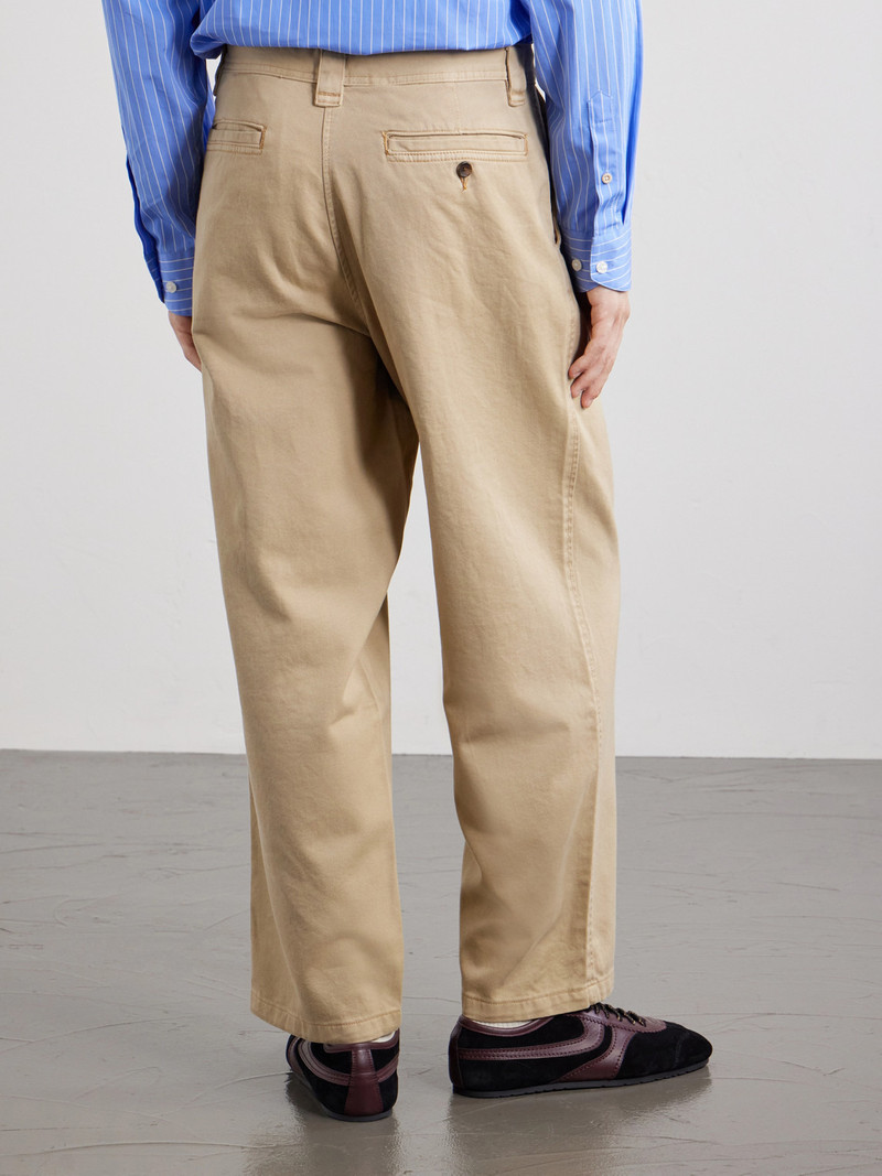 Wide-Leg Cotton-Twill Trousers 4
