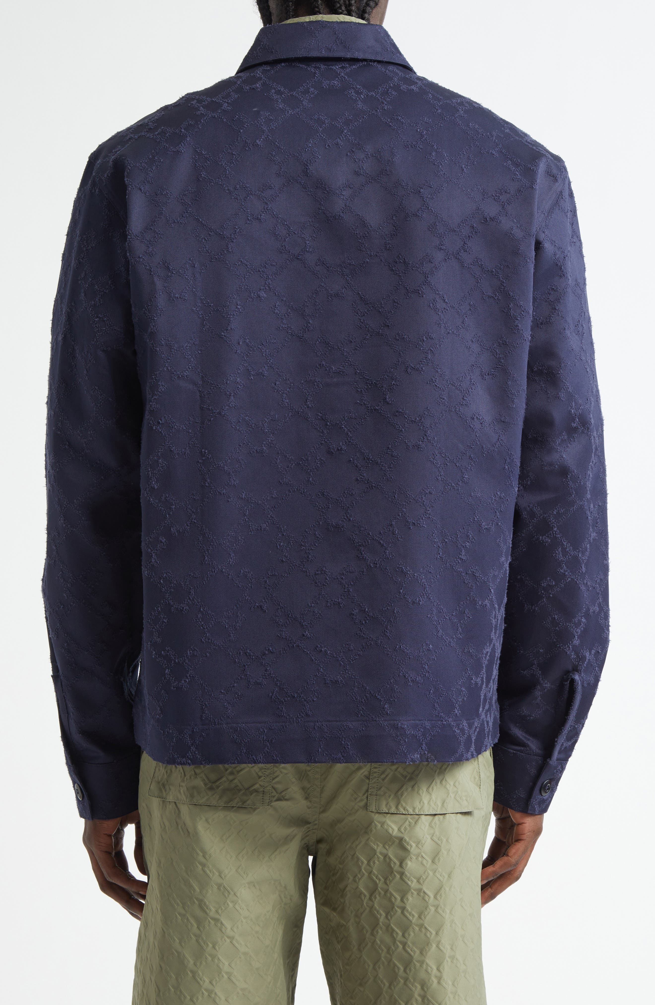 Givenchy Monogram 72 Military Shirt in Navy at Nordstrom - 3