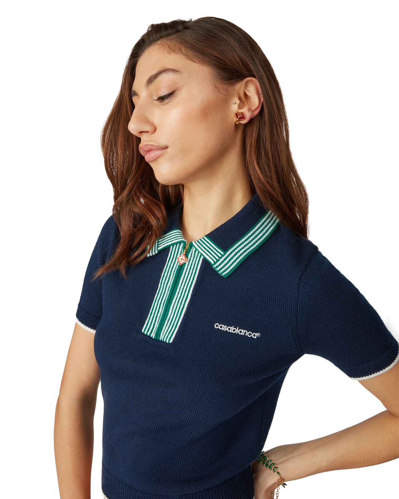 Knit Tennis Polo Shirt | Casablanca Paris - 5