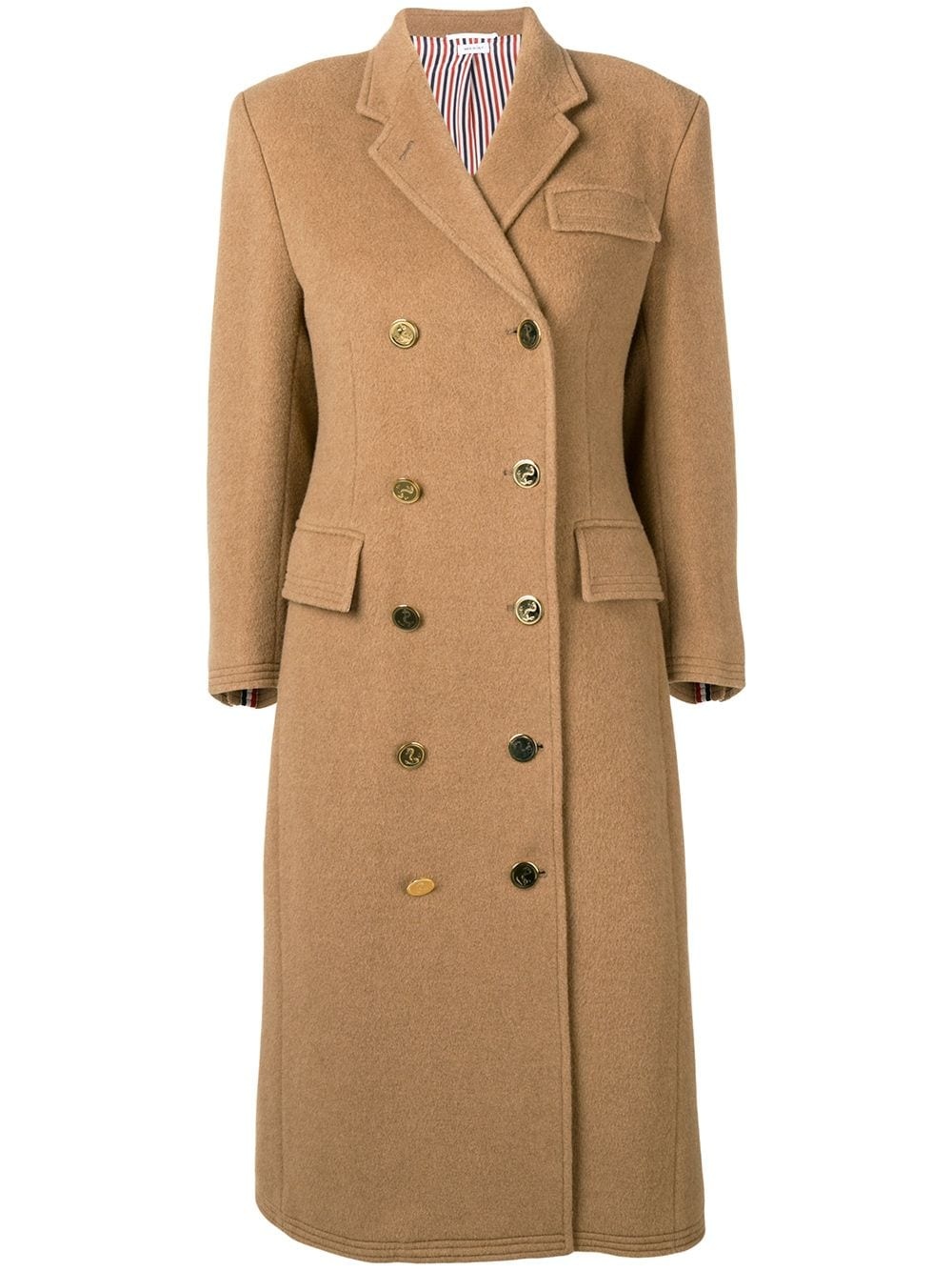 double-breasted Chesterfield overcoat - 1