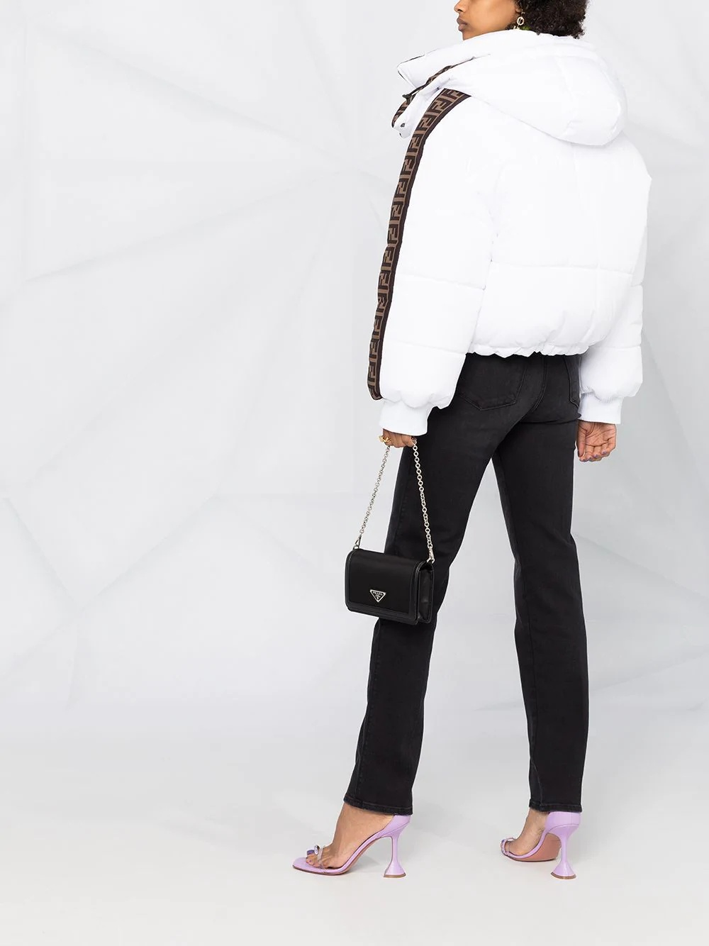 FF-motif puffer jacket - 4