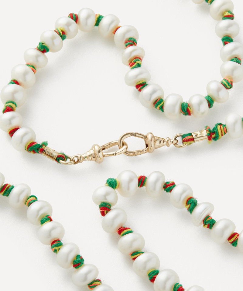 MARIE LICHTENBERG 9ct Gold Mauli Full Pearl Necklace outlook