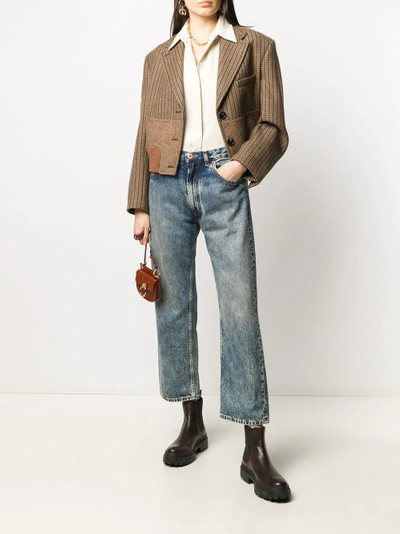 Chloé cropped panelled blazer outlook