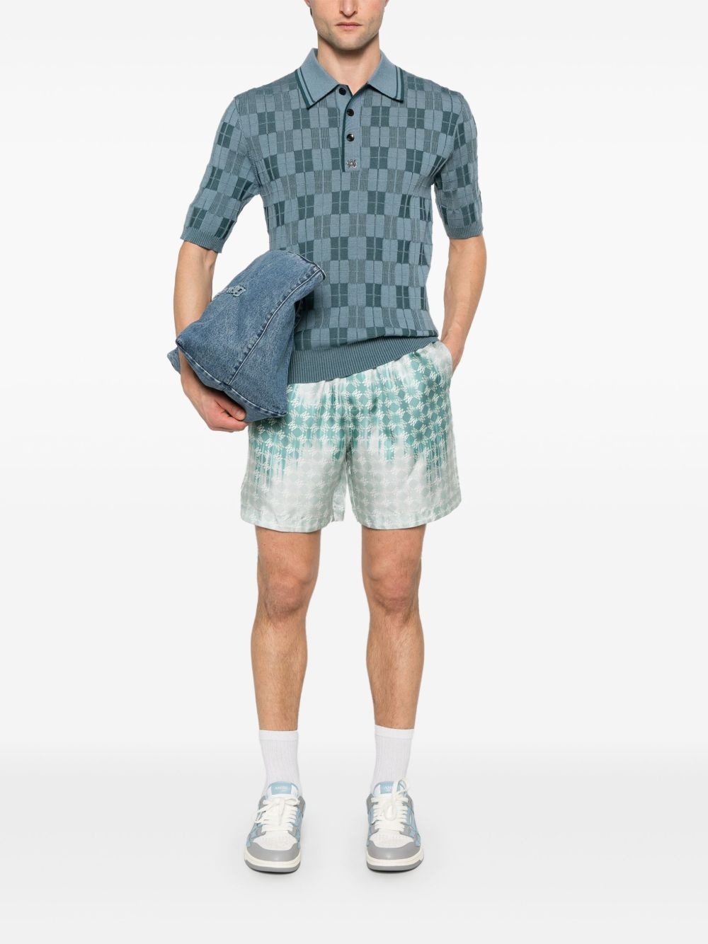 checked polo shirt - 2