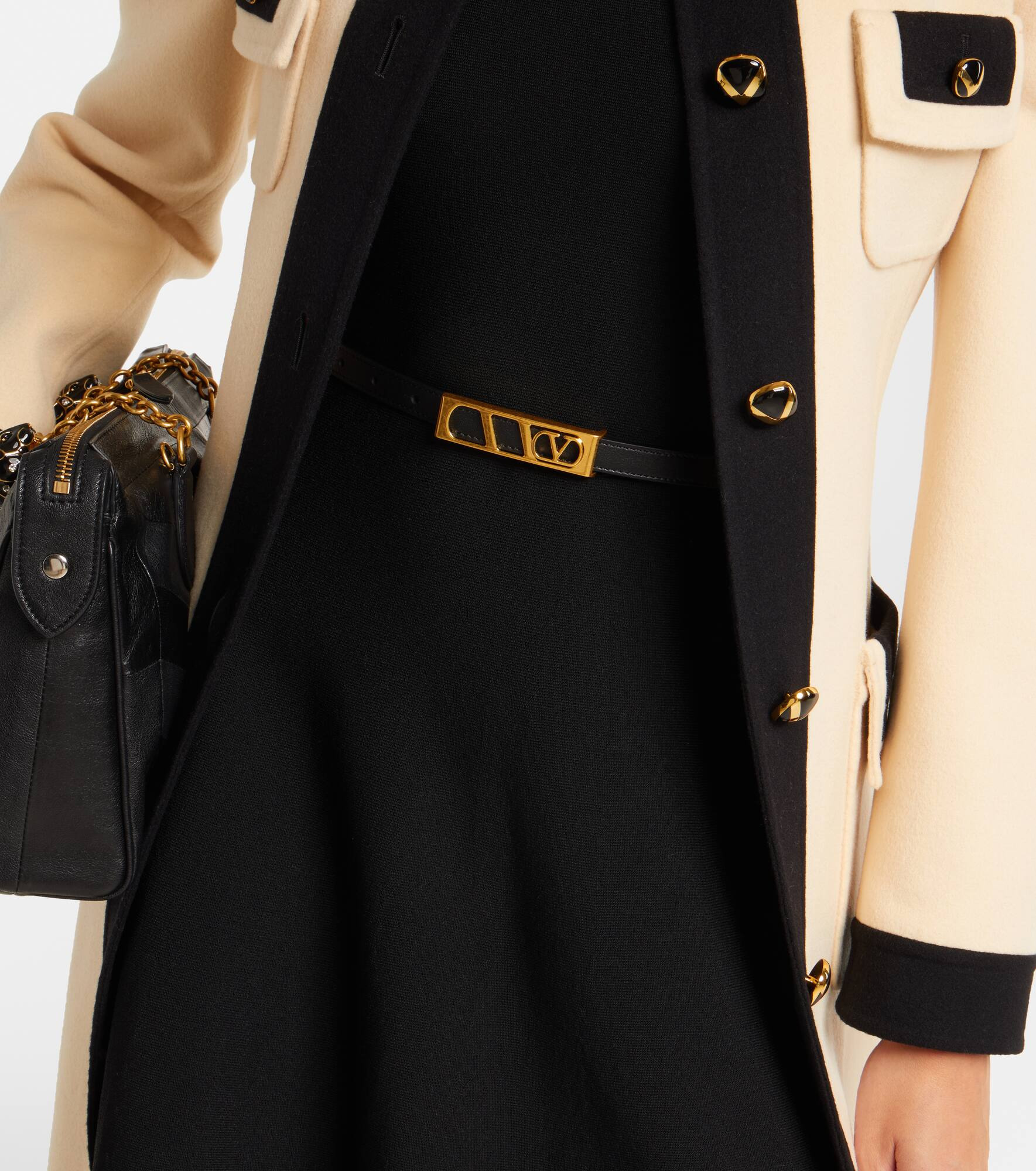VLogo leather belt - 2