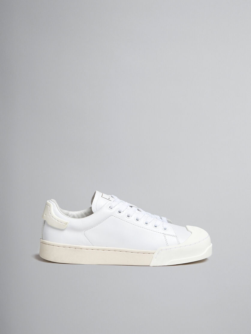 DADA BUMPER SNEAKER IN WHITE LEATHER - 1
