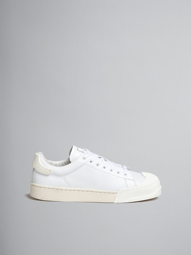 DADA BUMPER SNEAKER IN WHITE LEATHER - 1