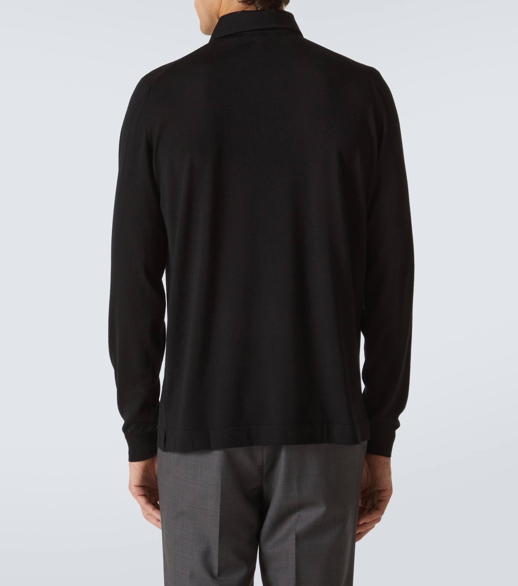 Wool polo sweater - 4