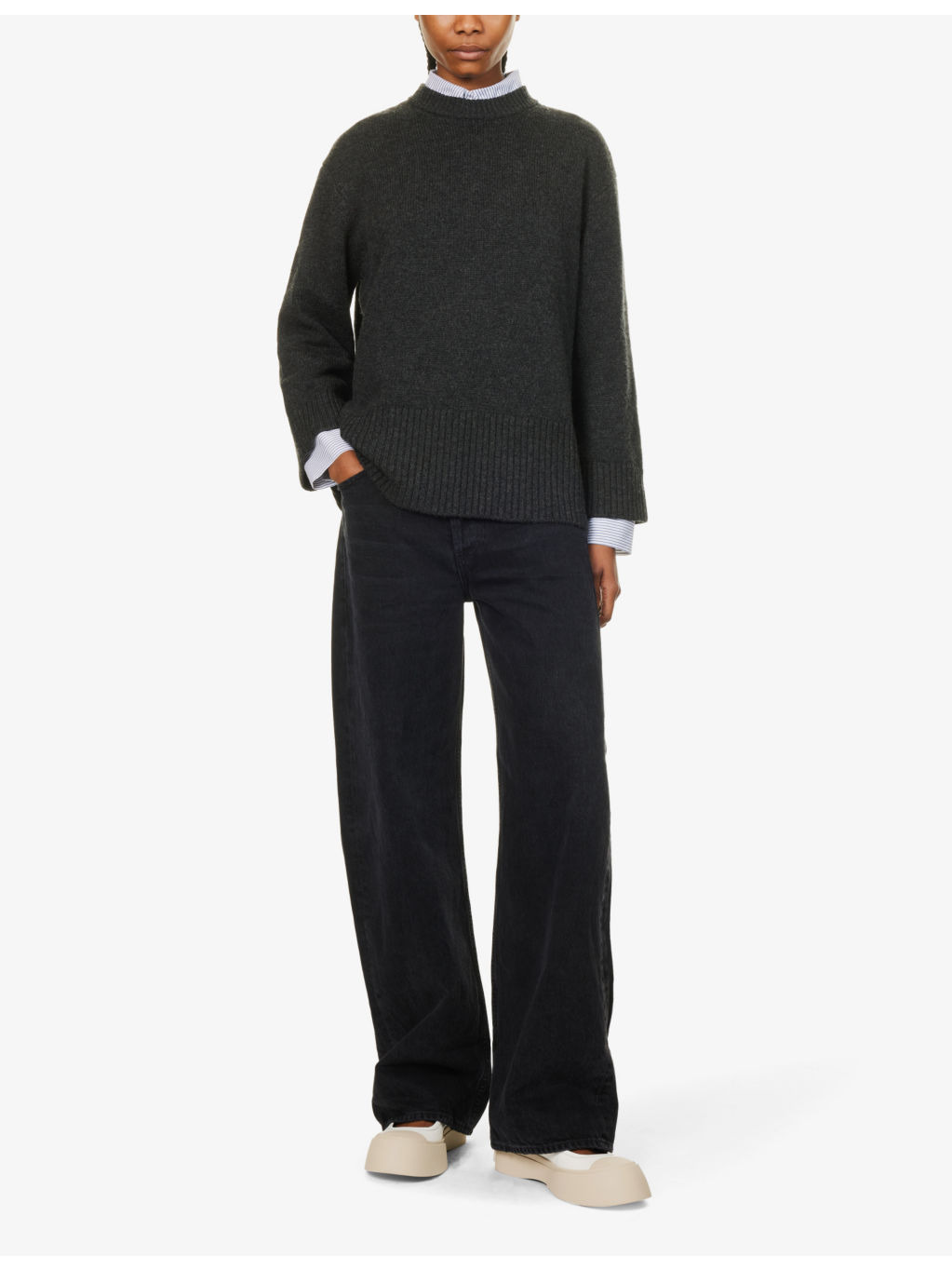 Ayla wide-leg mid-rise organic-cotton jeans - 2