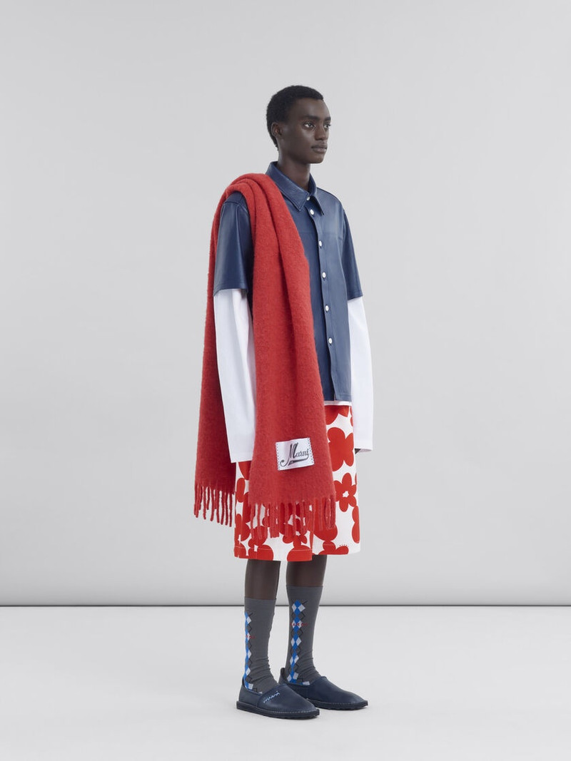 SHORT SLEEVED SHIRT IN BLUE NAPPA 5