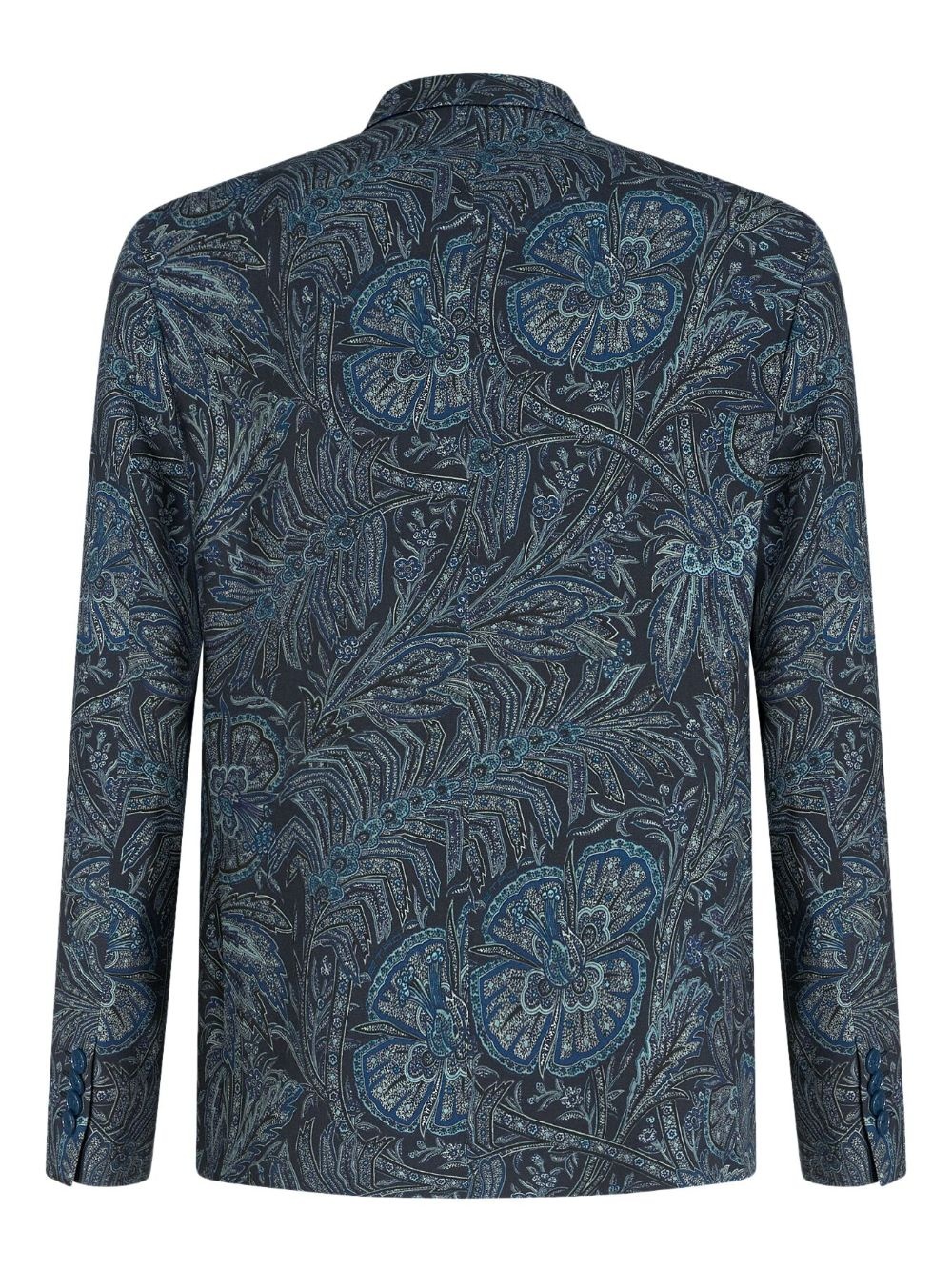 patterned floral-print buttoned jacket - 6