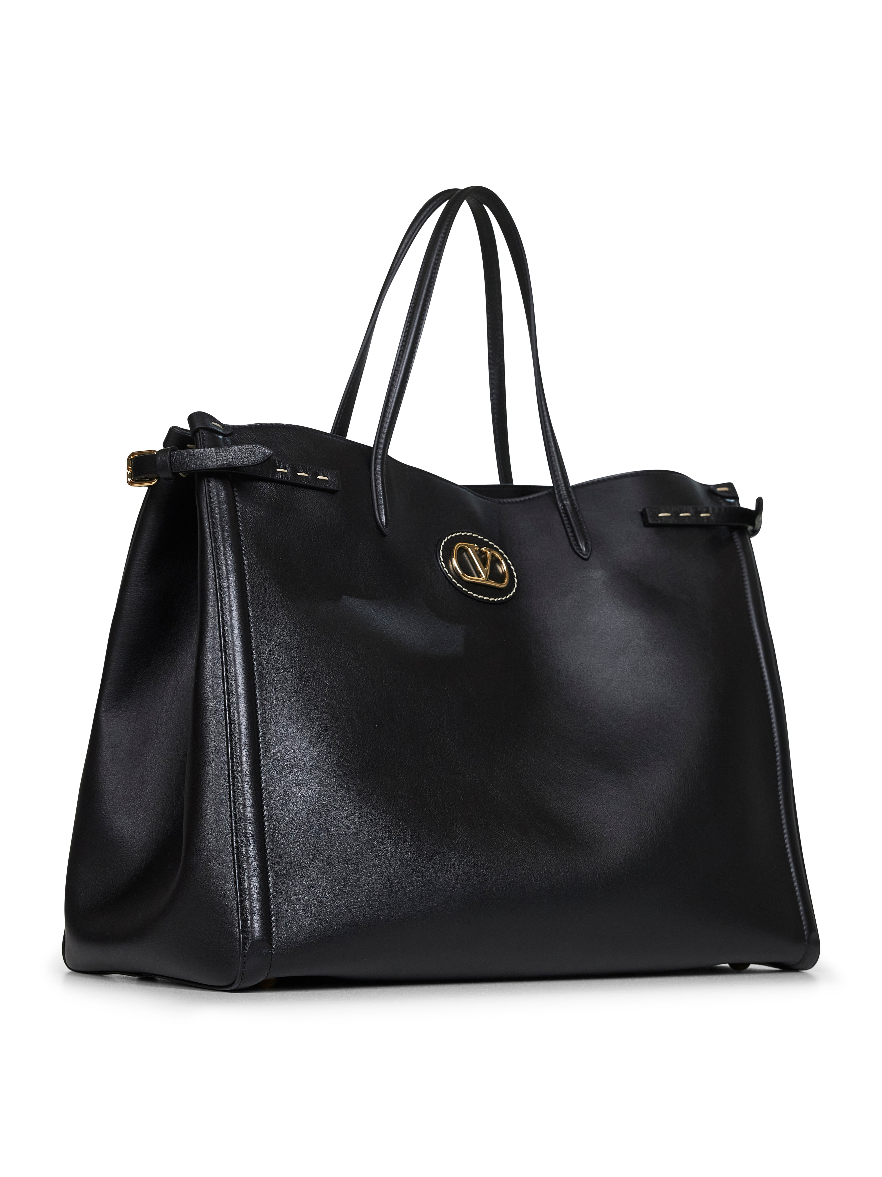 Valentino Garavani Women Black Antibes Large Shopping Bag - 2