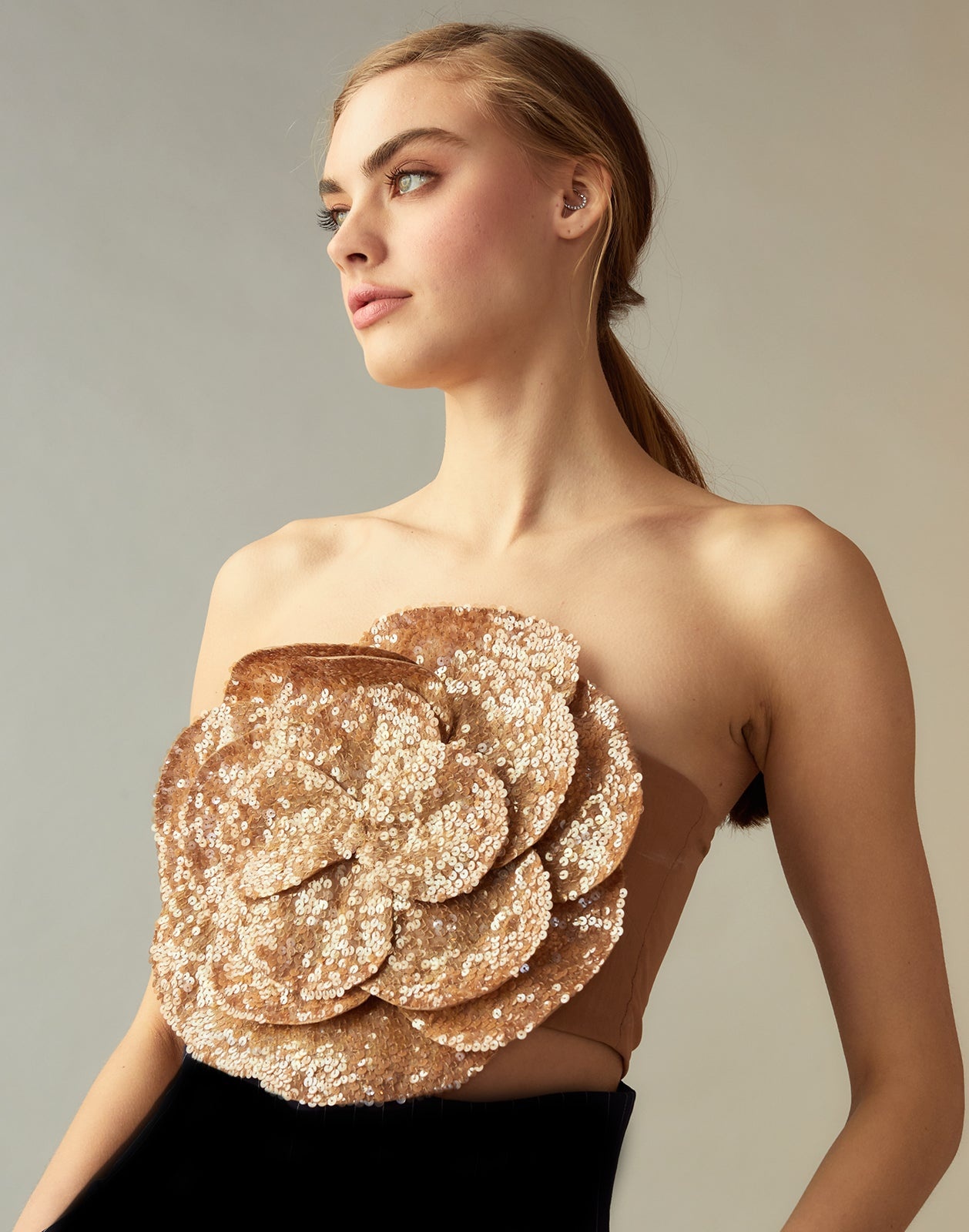 Sequin Flower Bandeau - 3