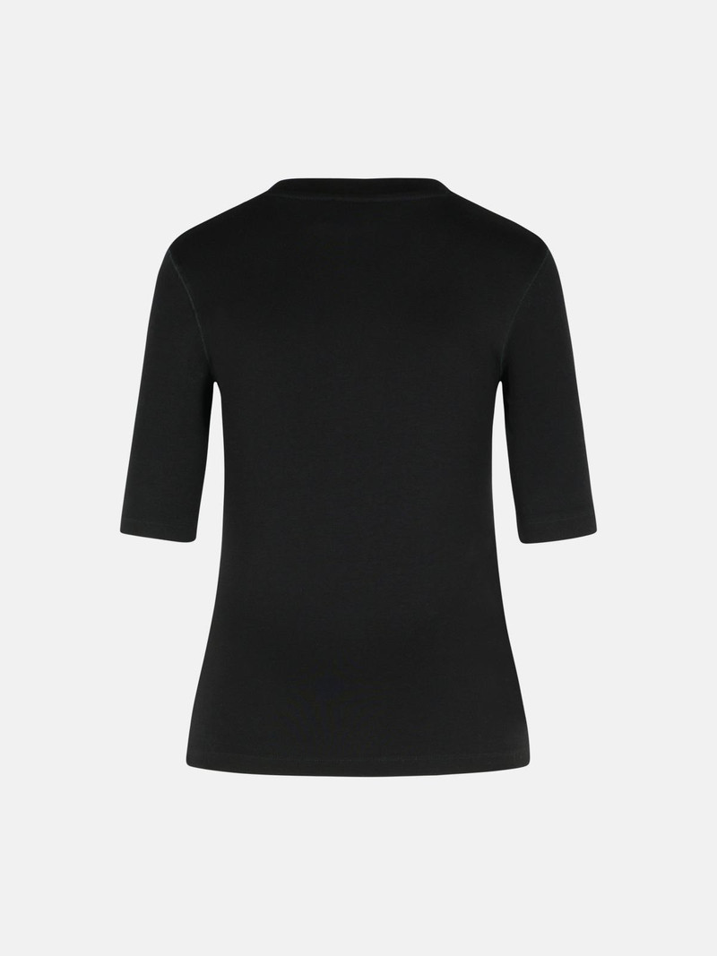 CLOSED BLACK COTTON BLEND T-SHIRT outlook