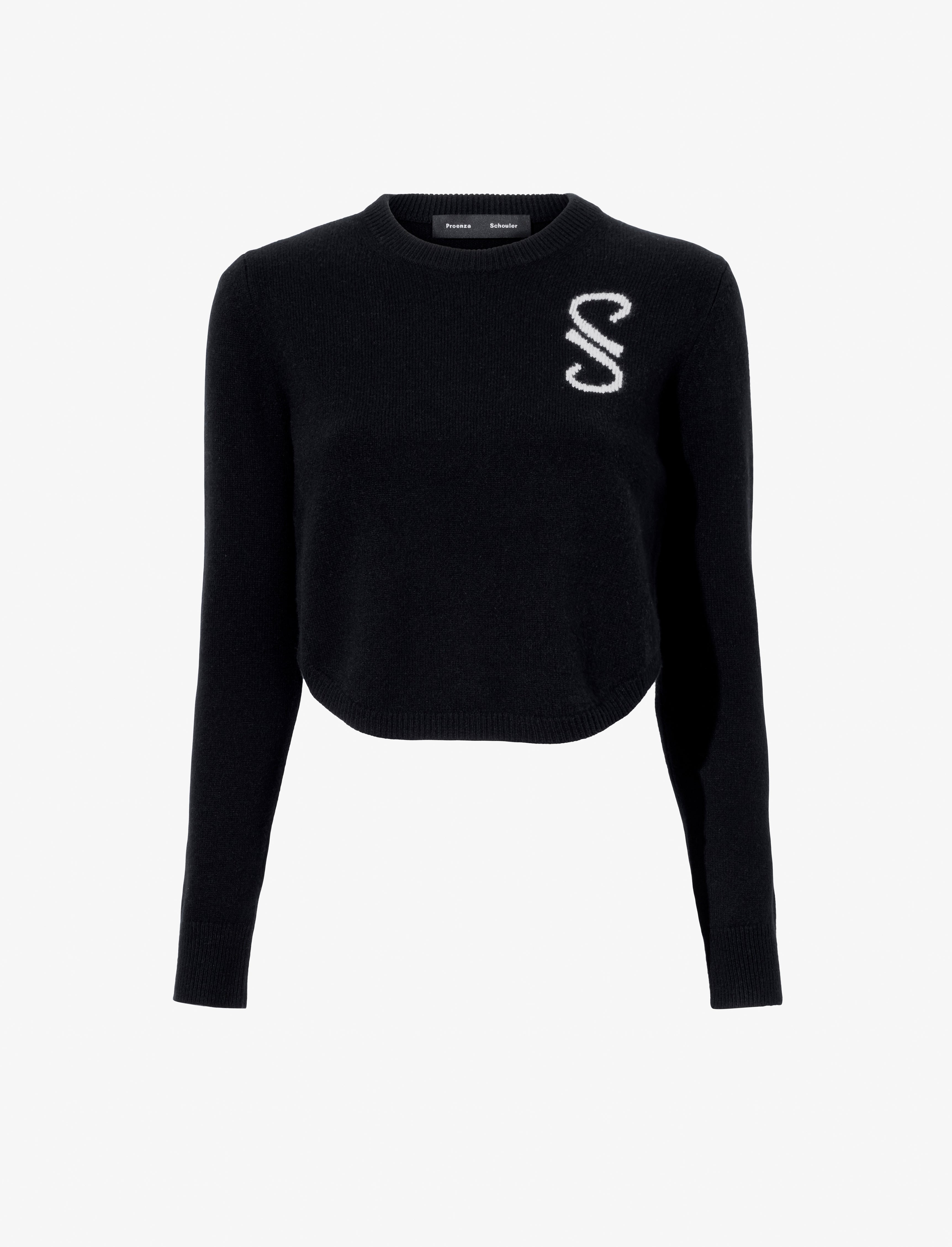Stella Monogram Sweater in Cashmere Jacquard - 1