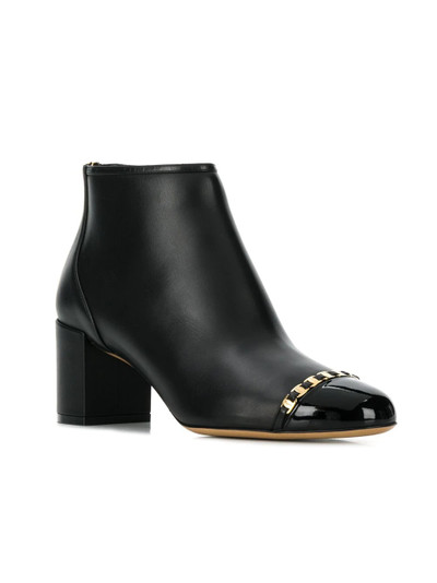 Salvatore Ferragamo Vara Chain Detail Booties outlook