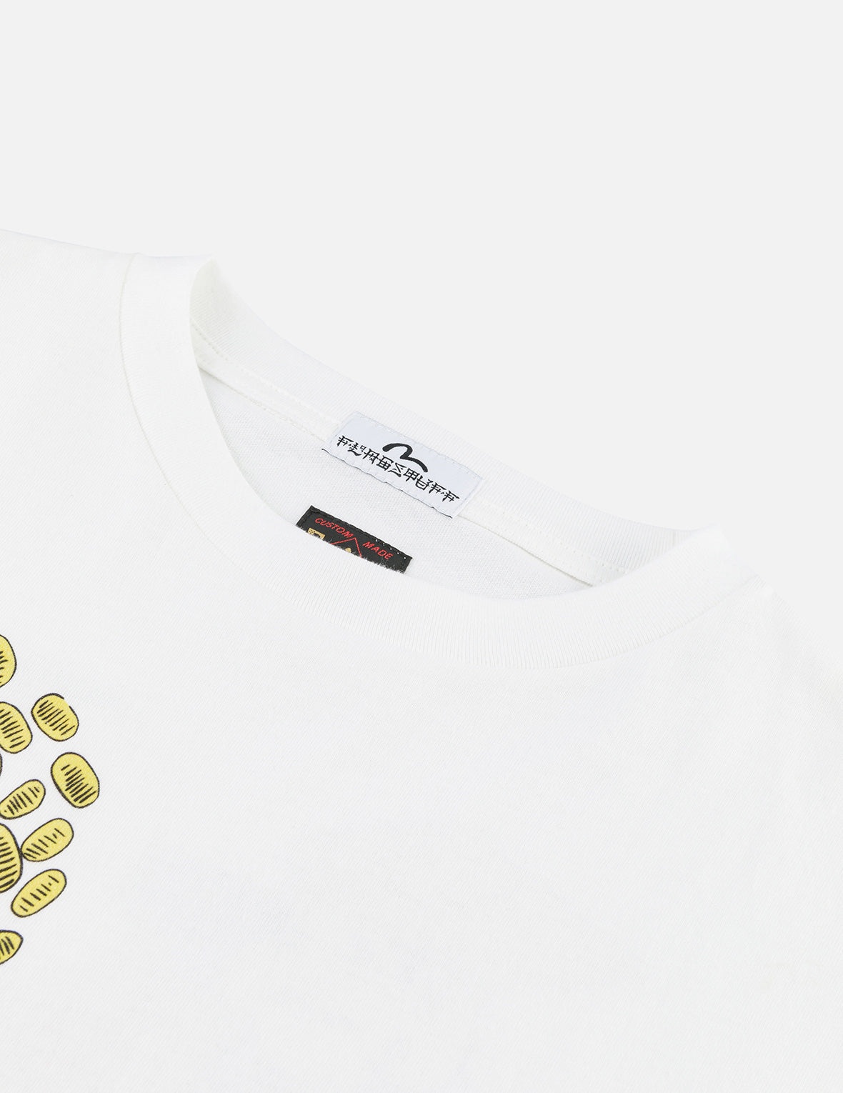 EVISU X F-LAGSTUF-F Shuga and Koban Coin Seagull Print Regular Fit T-shirt - White - 10