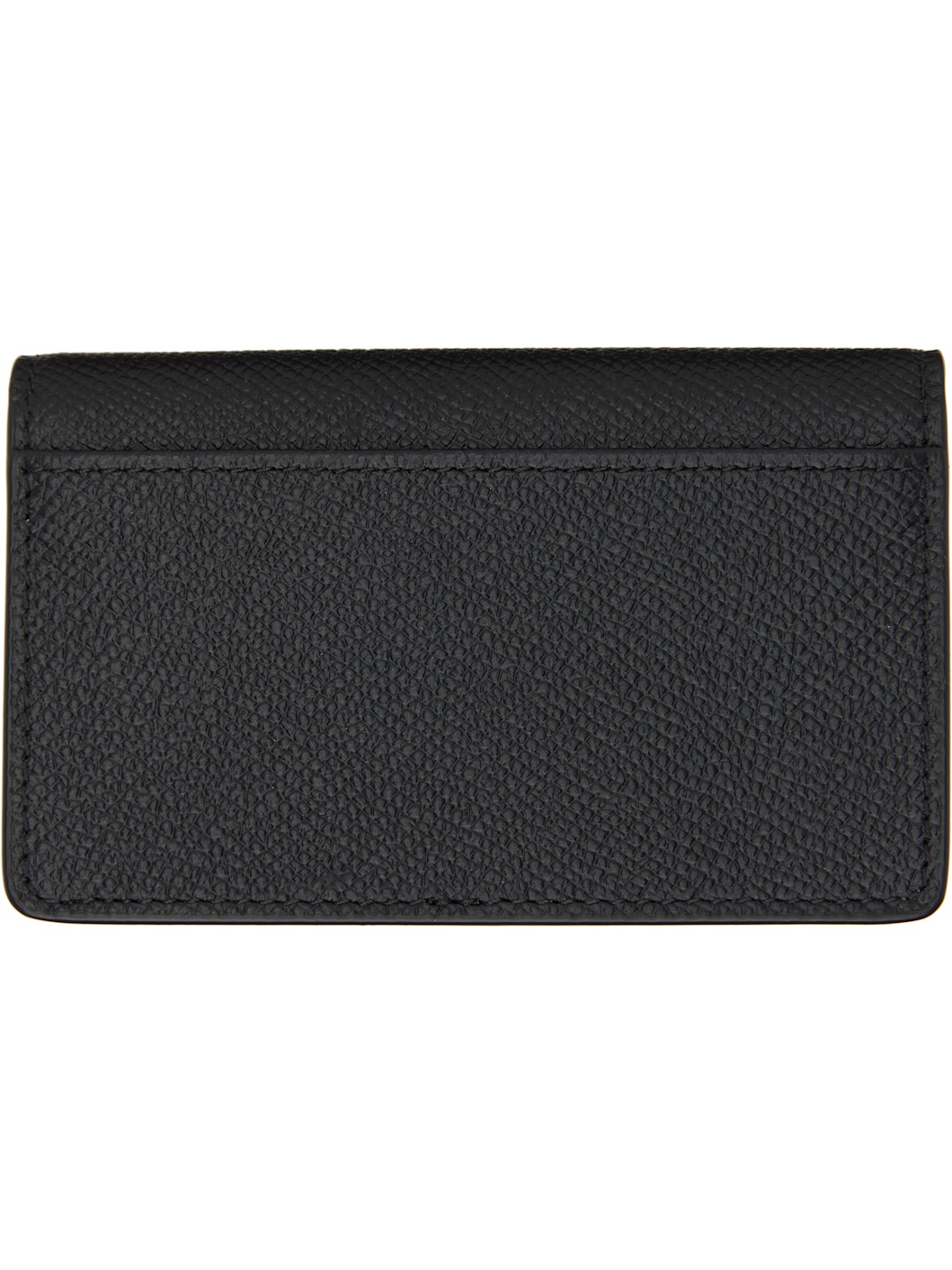 Black Leather Card Holder - 2