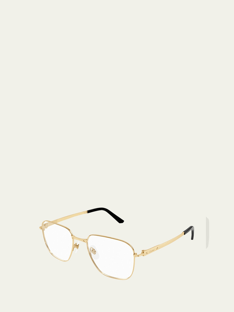 Cartier Men's CT0553OM Titanium Rectangle Optical Frames outlook