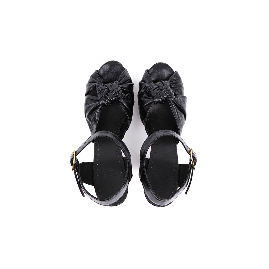LOUISA SANDAL-FOLK (VEGGIE) BLACK - 2
